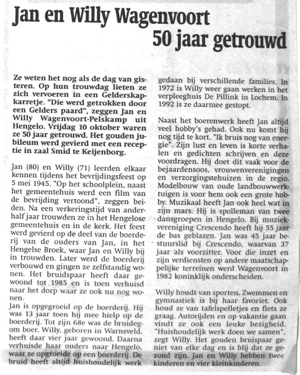 1997 Kremersdijk 5 Jan en Willy Wagenvoort Pelskamp